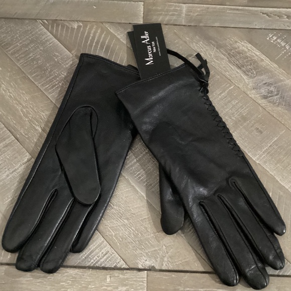 MARCUS ADLER Stitched Leather Gloves, size L - Picture 1 of 5